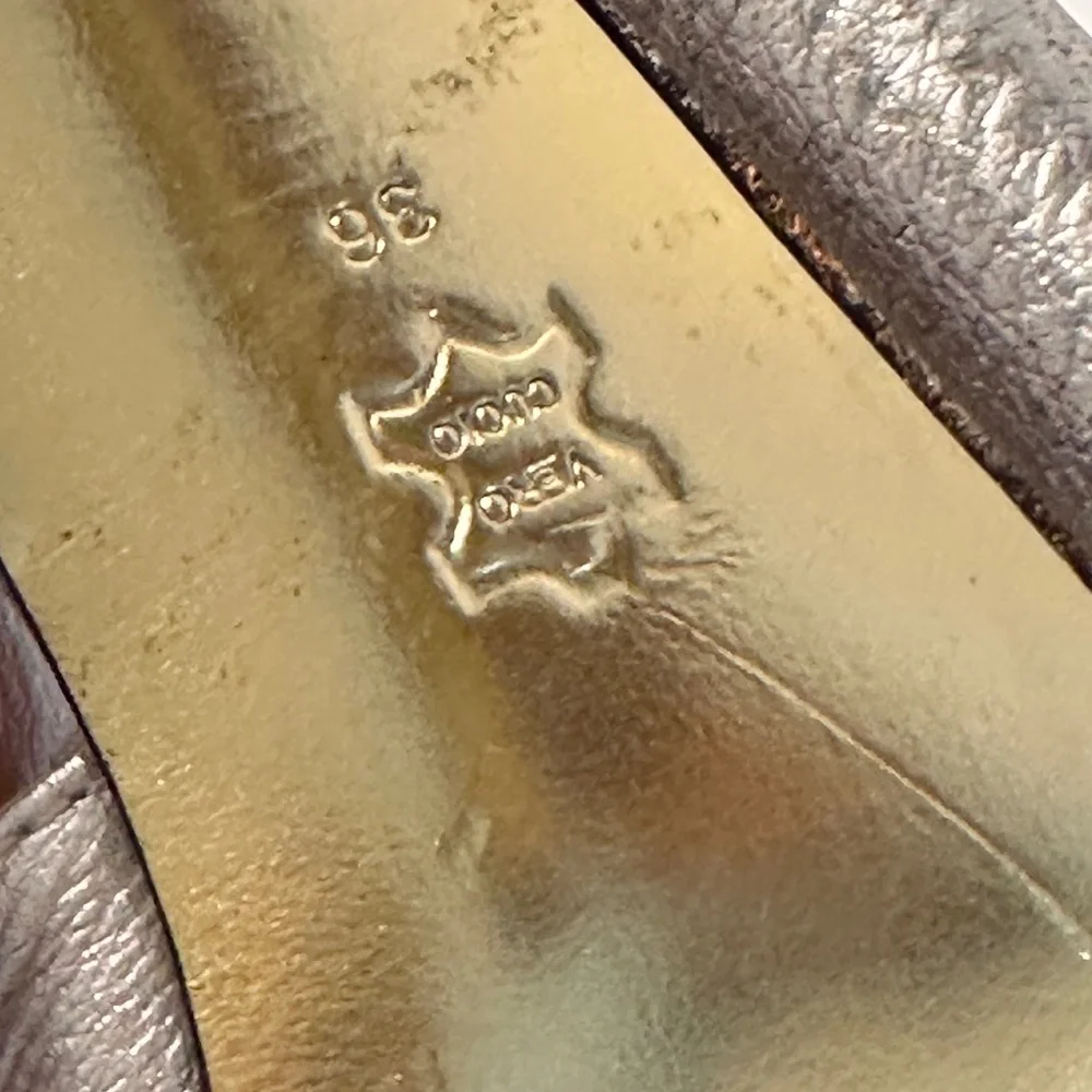 Versace Metallic Silver Heels - Picture 4 of 12